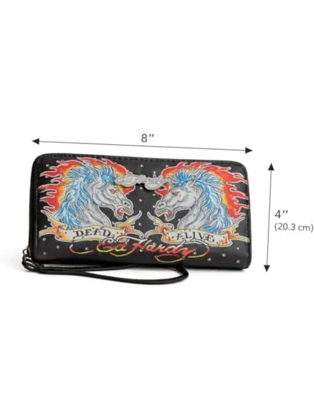 Stylish Women's Zip Around Wallet with Wrist Strap - Perfect for Everyday Use